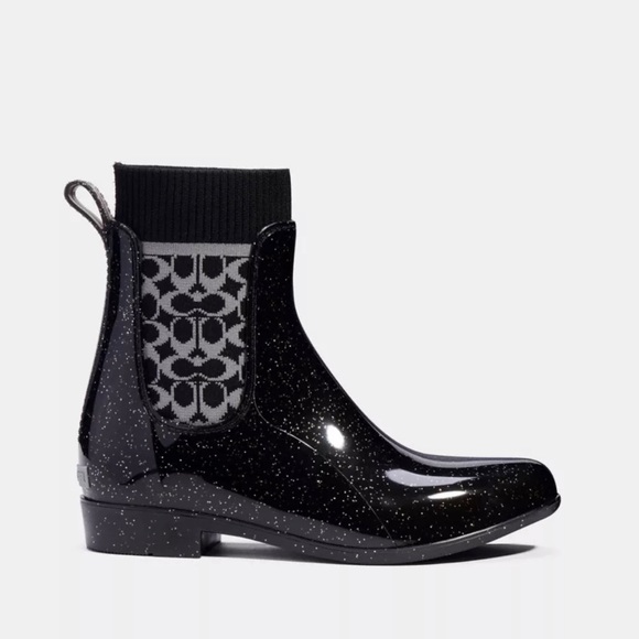 New! Unworn! Coach Rain Bootie (Authentic) Size 9B - Picture 1 of 10